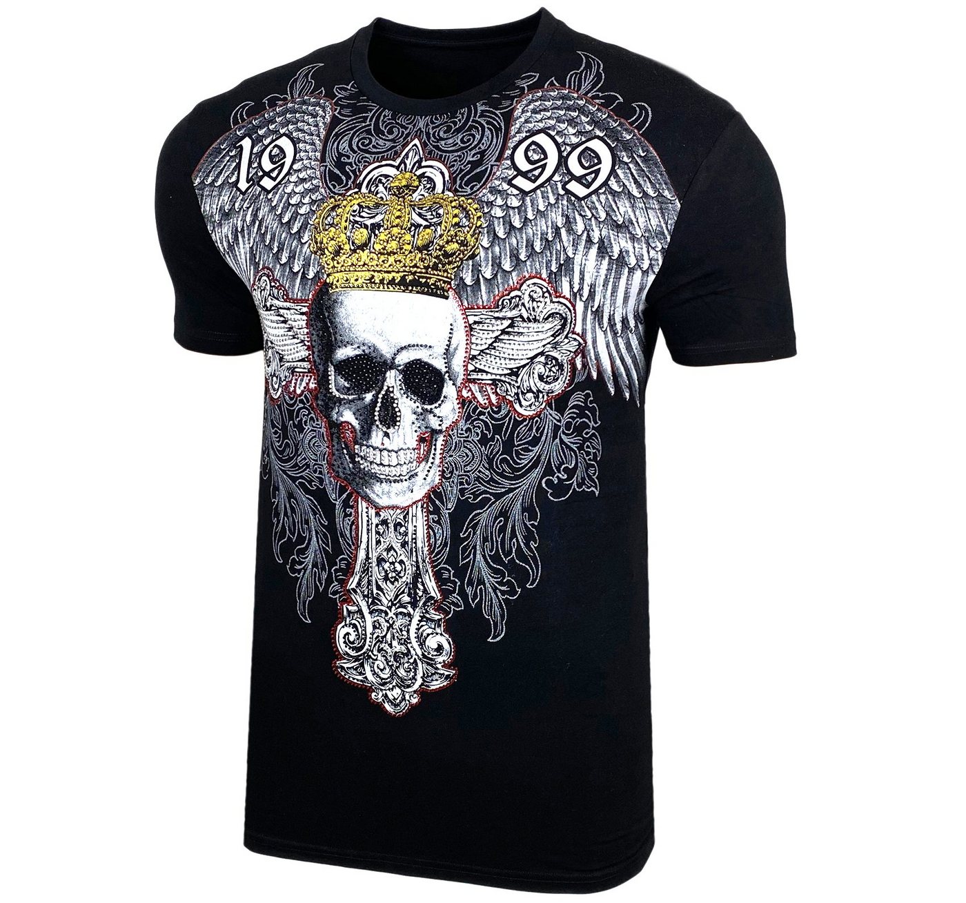 Baxboy T-Shirt Baxboy Totenkopf T-Shirt von Baxboy