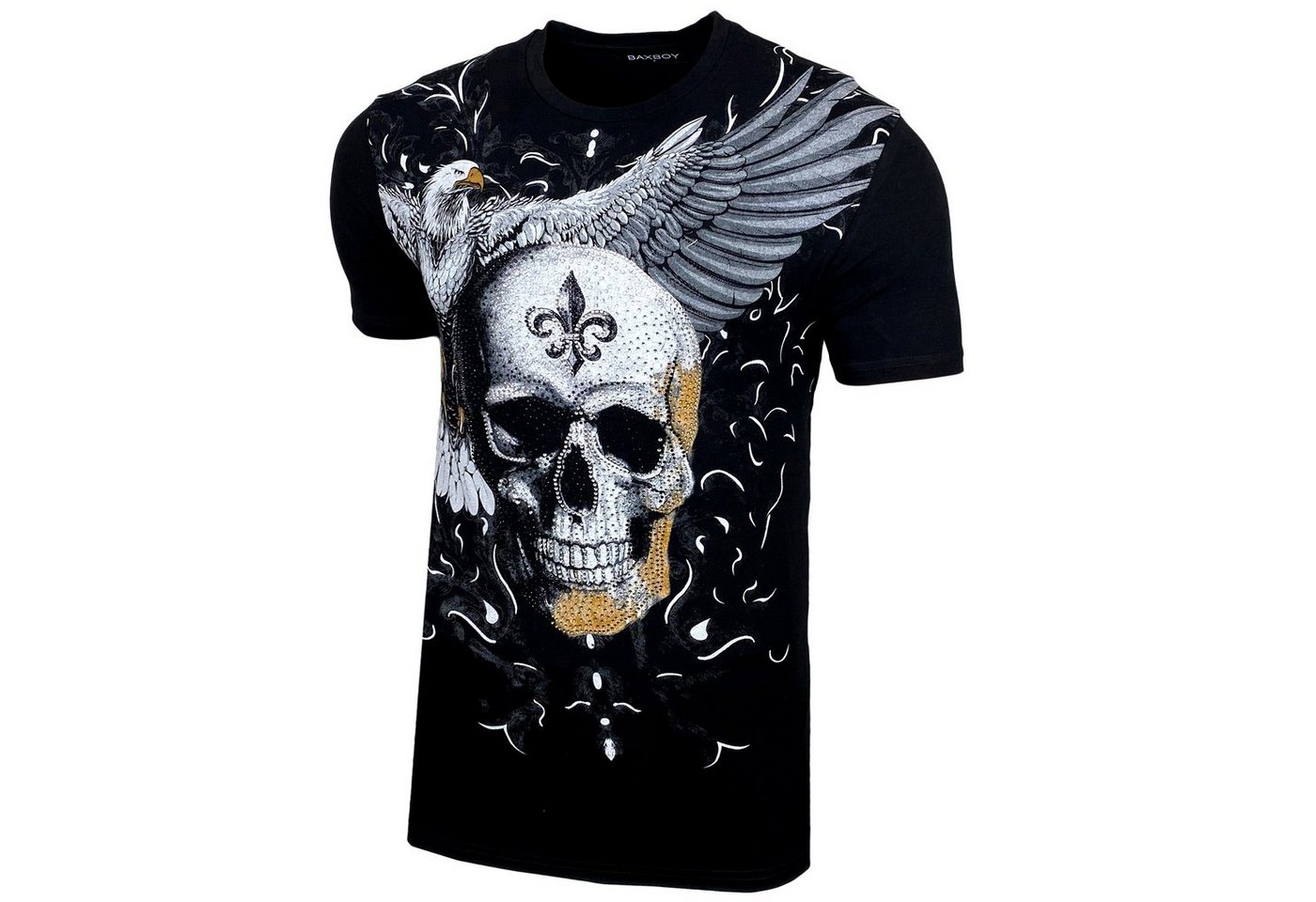 Baxboy T-Shirt Baxboy Totenkopf T-Shirt von Baxboy