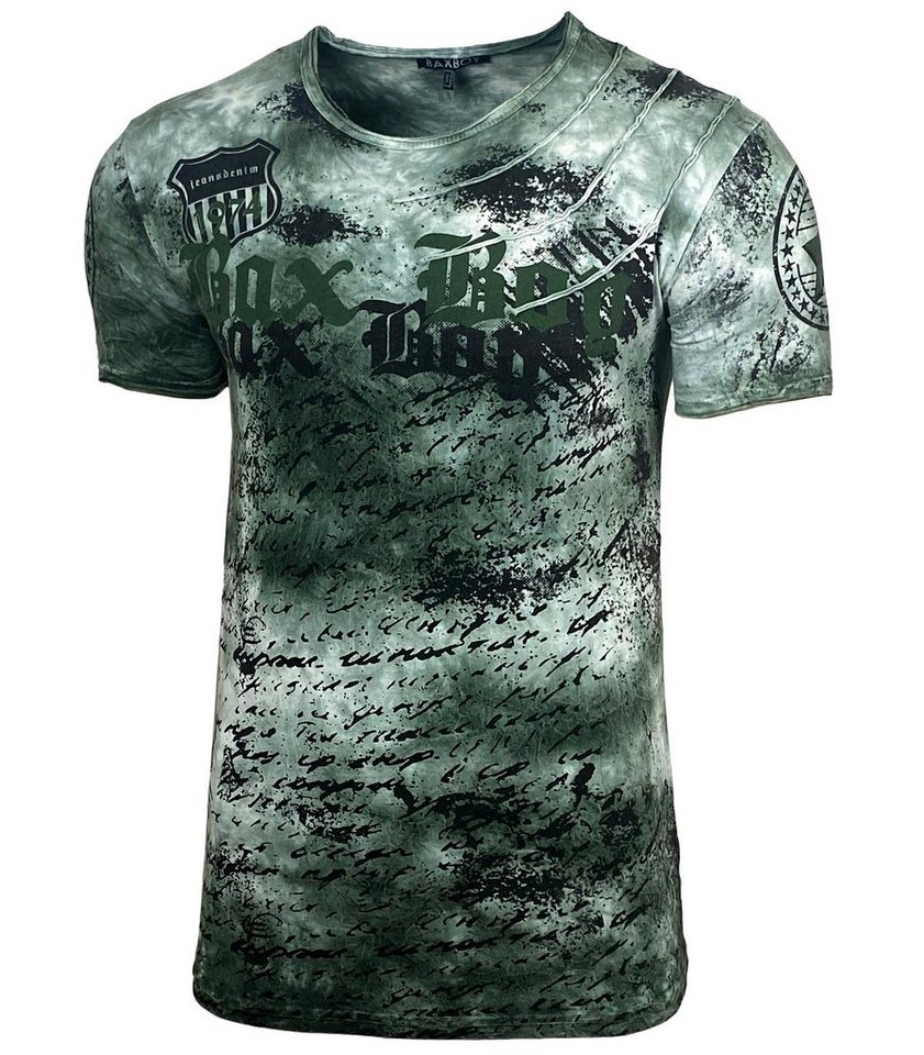 Baxboy T-Shirt Baxboy Waschung T-Shirt mit modernem Print von Baxboy