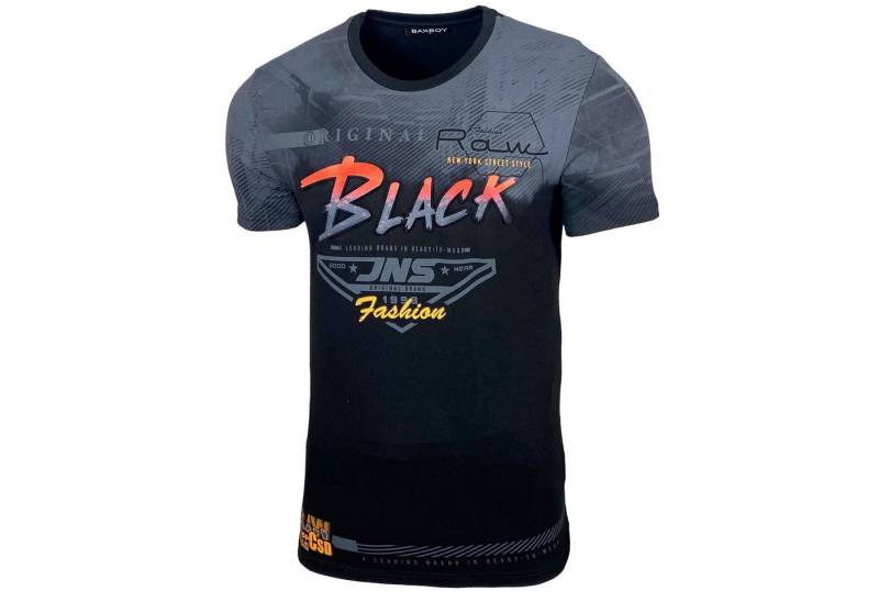 Baxboy T-Shirt T-Shirt »BLACK« in modernem Design B-4085 von Baxboy