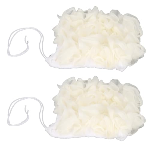2 in 1 Gesicht Wäsche Duschball Peeling Peeling Badetuch Spa Qualität weicher Schwamm für Frauen Reisen Hotel 2PCS Set von Baxnore