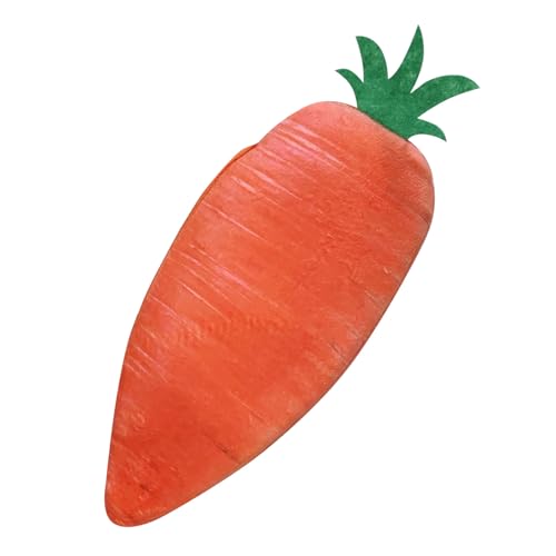 Baxnore -Bleistiftkoffer, niedliche Plüschstiftkoffer, 3D -Karottenform -Stiftbeutel, weiche Stiftbeutel mit großer Kapazität, Plüschstiftbeutel für Schülern Schreibwaren von Baxnore