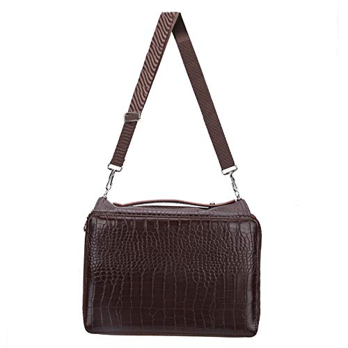 Baxnore Buntstiftetui, 252 Löcher, großes Fassungsvermögen, Reißverschluss-Stifttasche, Canvas-Bleistifthülle, Buntstifthalteretui, Stifthalter für Künstlerschulbüro (Coffee) von Baxnore