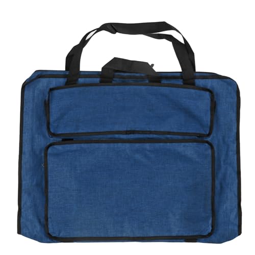 Baxnore Sketchpad -Tasche, Canvas -Künstlertasche mit Mehreren Taschen, tragbarer Brettträger mit großer Kapazität, Kunstleiterlager Schulter für Malerkünstler (Blau) von Baxnore
