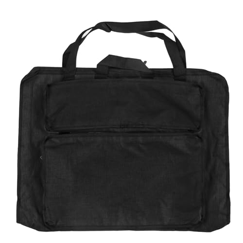 Baxnore Sketchpad -Tasche, Canvas -Künstlertasche mit Mehreren Taschen, tragbarer Brettträger mit großer Kapazität, Kunstleiterlager Schulter für Malerkünstler (Schwarz) von Baxnore