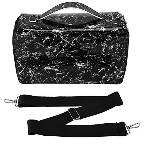 Baxnore Stifthalter mit großem Fassungsvermögen, 300 Löcher, tragbarer Stifthalter, Aufbewahrungskoffer für Buntstifte mit großem Fassungsvermögen für Künstler, Teenager und Jungen (Black) von Baxnore