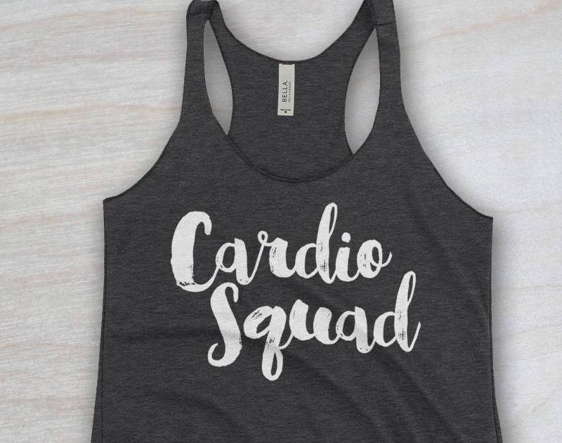 Cardio Squad Tank, Laufen Fitness Damen Racerback Tank von BayAreaBotique