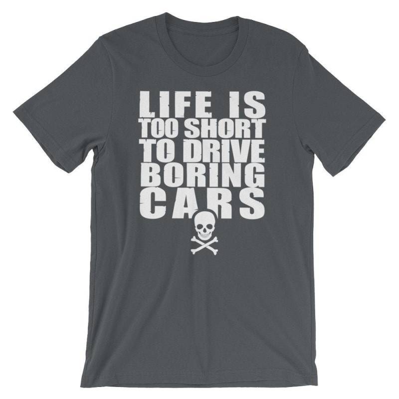 Langweilige Autos Shirt, Lustige Auto Racer T-Shirts, Rennen Katze Tshirt, Leben Langweilige Autos, Racing Liebe Auto-Liebhaber-Shirt von BayAreaBotique