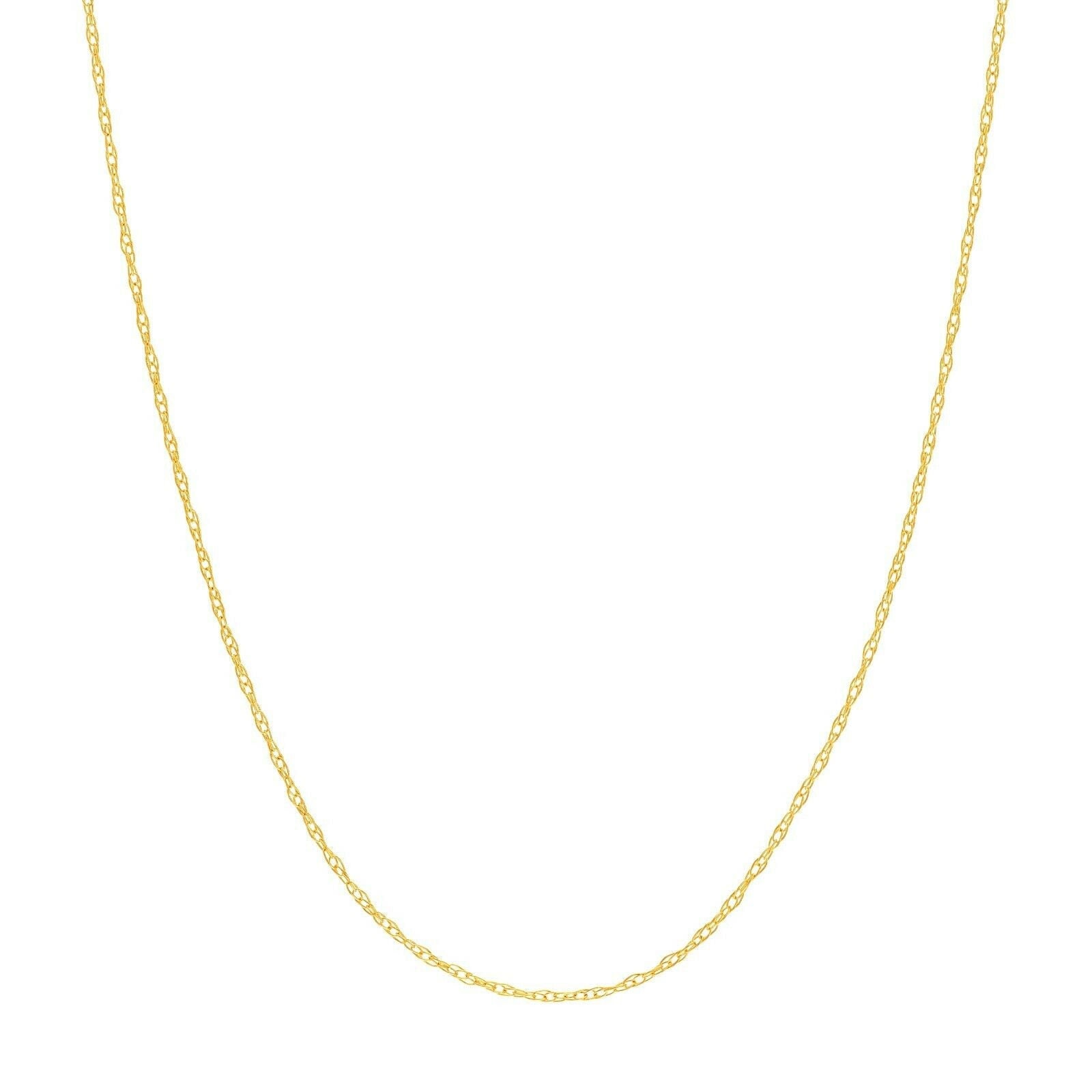 0.60mm Seilkette Echt 14K Gelbgold 18" von BayamJewelry