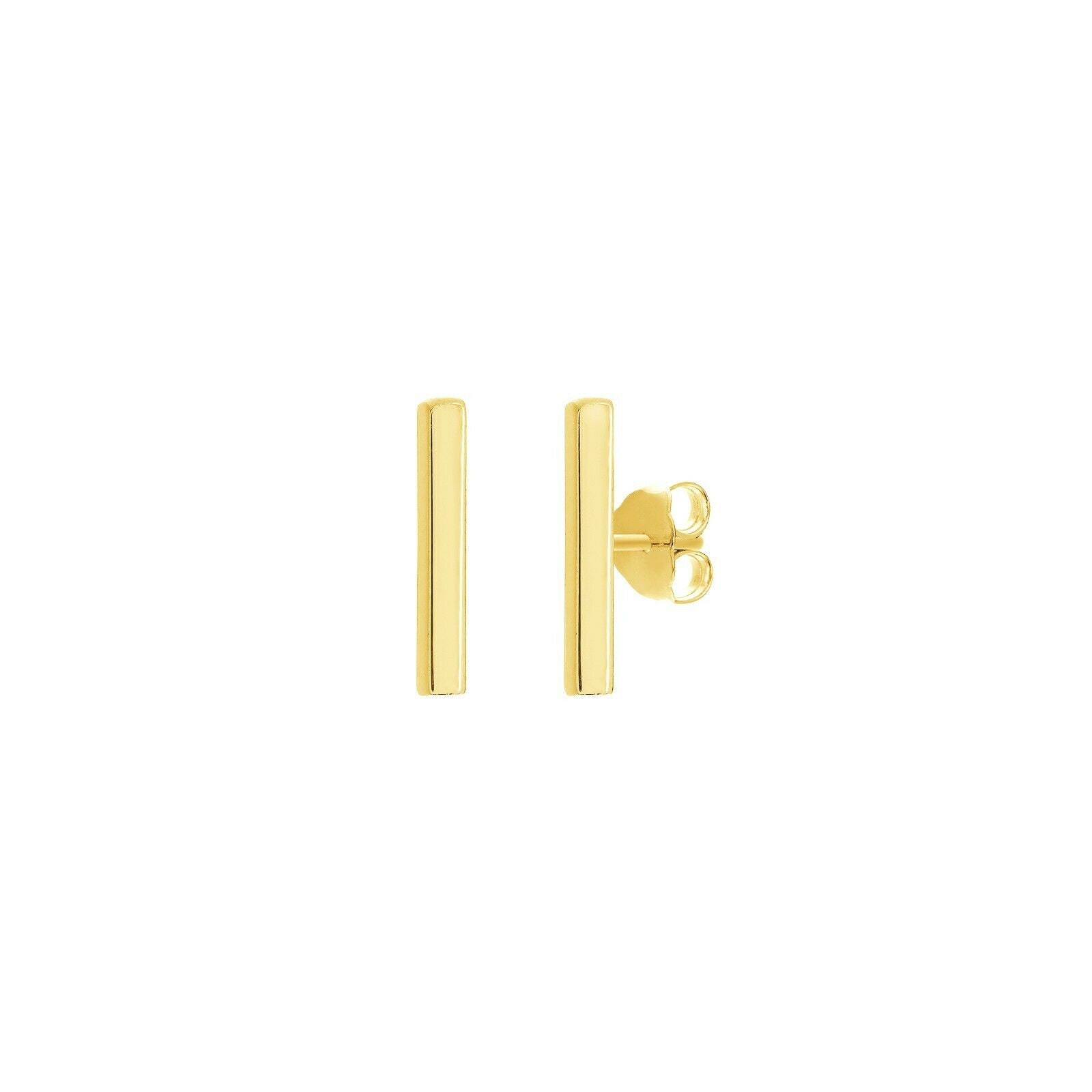 10mm Mini Ohrstecker Ohrring Ohrringe Real 14K Gelbgold von BayamJewelry