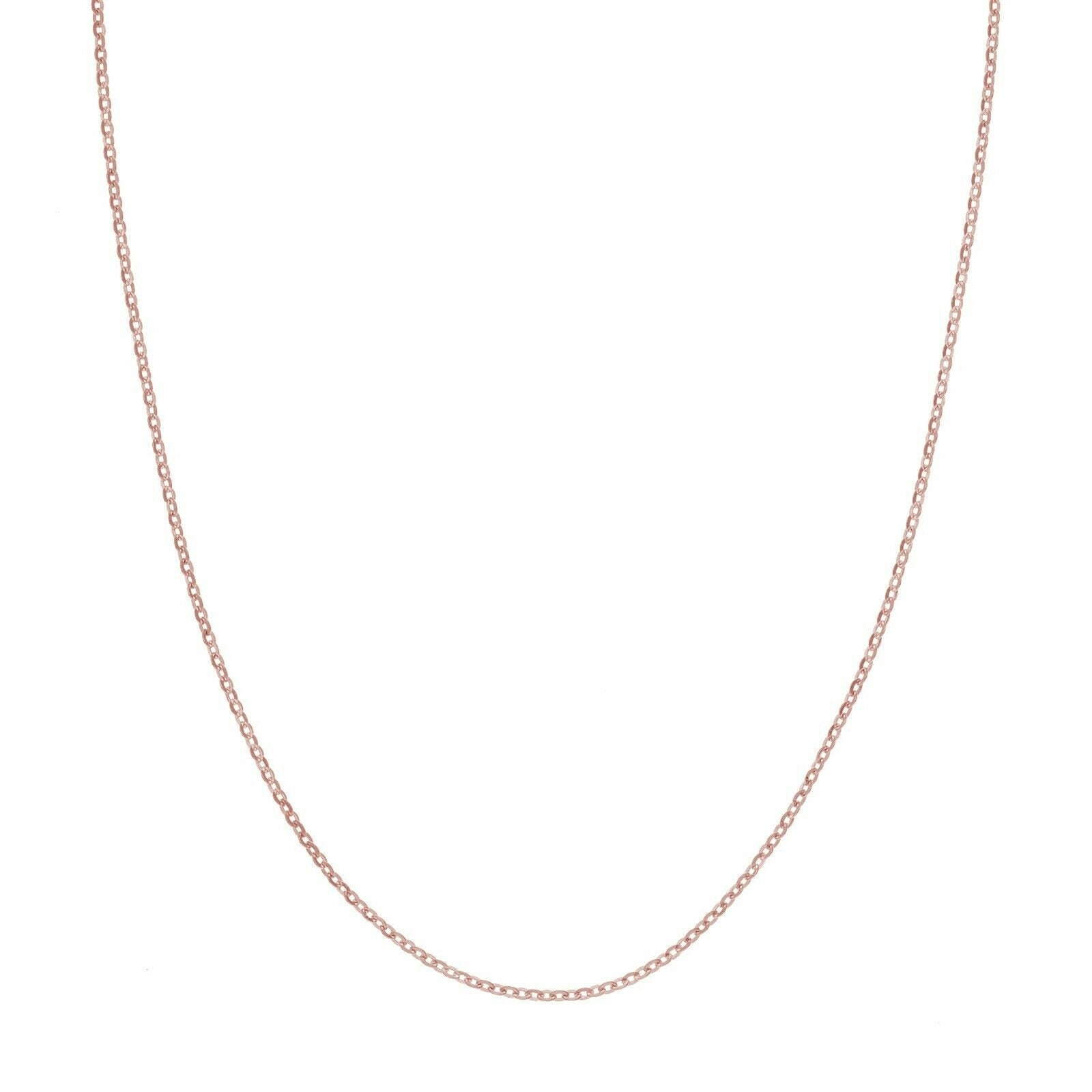 2mm Diamant Geschnitten Kette Halskette Real Solid 14K Echte Rose Gold von BayamJewelry