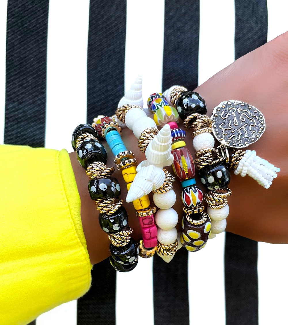 5-Teiliges Verstellbares Perlenarmband-Set, Edelsteinarmband, Bettelarmband, Quastenarmband, Armbänder Für Frauen, Handgemachter Schmuck, Mama 5-Teiliges Verstellbares Perlenarmband-Set, Edelsteinarmband, Bettelarmband, Quastenarmband, Armbänder Für Frauen, Handgemachter Schmuck, Mama von Bayemeyc