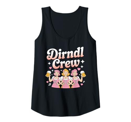Damen Dirndl Crew Oktoberfest Damen Bierfest Tank Top von Bayerische Festival Spaß Bekleidung