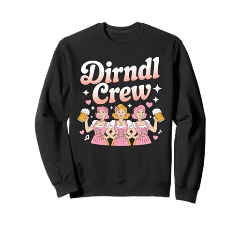 Dirndl Crew Oktoberfest Damen Bierfest Sweatshirt von Bayerische Festival Spaß Bekleidung