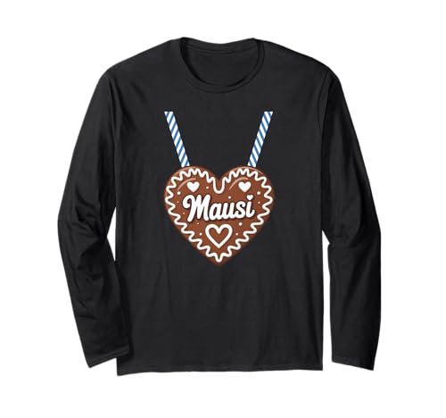 Mausi Lebkuchenherz Ersatz Dirndl Langarmshirt von Bayerisches Lebkuchenherz Volksfest