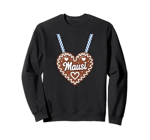 Mausi Lebkuchenherz Ersatz Dirndl Sweatshirt von Bayerisches Lebkuchenherz Volksfest