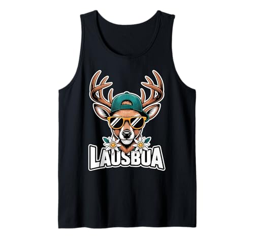 Lausbua Hirsch Trachten Oktoberfest Herren Tank Top Lausbua Hirsch Trachten Oktoberfest Herren Tank Top von Bayern Trachten Fun Tees