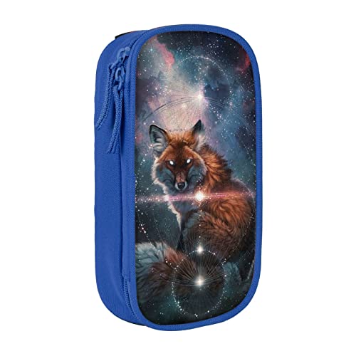 Fox On The Galaxy Federmäppchen, großes Fassungsvermögen, Federmäppchen, Stiftetasche für Erwachsene, Büro, Arbeit von Baykay