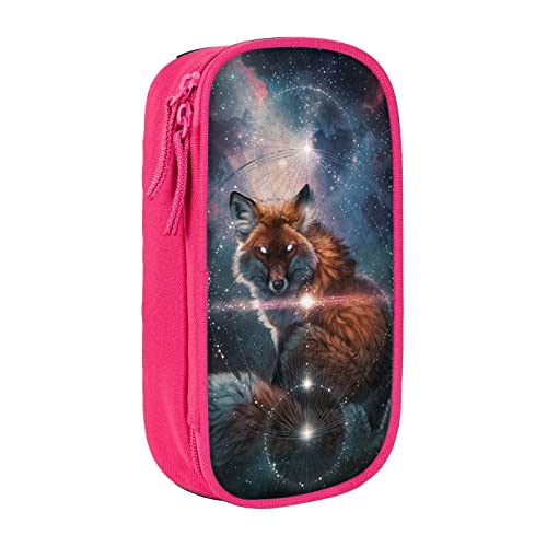 Fox On The Galaxy Federmäppchen, großes Fassungsvermögen, Federmäppchen, Stiftetasche für Erwachsene, Büro, Arbeit von Baykay