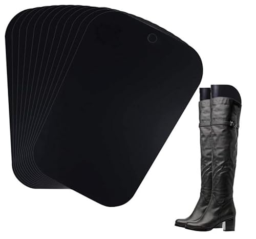 1 Paar Stiefelspanner [32x24cm] | Form Einsätze | Hoch Stiefel Stütze für Damen und Herren Schuhe [Farbe - schwarz] | Schuhspanner | Stiefeldehner | Schaftformer für Leder- und Textilstiefel geeignet von Bayli