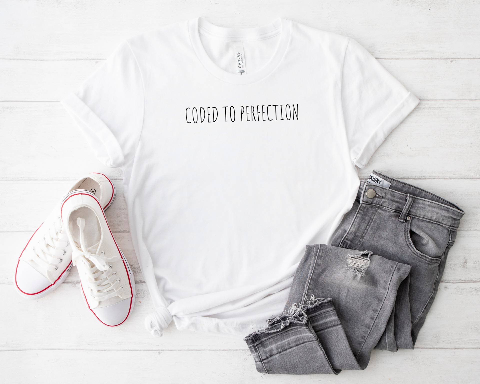 Coded To Perfection Shirt Lustiges Programmier-Liebhaber-Geschenk Computer T-Shirt Code Web-Shirt Coded To Perfection Shirt Lustiges Programmier-Liebhaber-Geschenk Computer T-Shirt Code Web-Shirt von BaylineWear