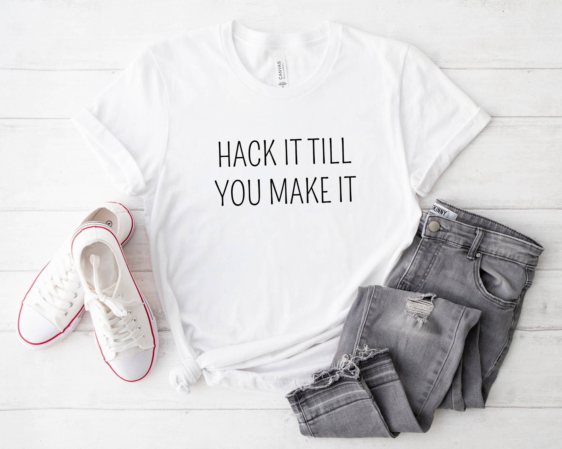 Hacken Bis Sie Es Machen Shirt Lustiges Programmier-Liebhaber-Geschenk Computer T-Shirt Code Web-Shirt Hacken Bis Sie Es Machen Shirt Lustiges Programmier-Liebhaber-Geschenk Computer T-Shirt Code Web-Shirt von BaylineWear