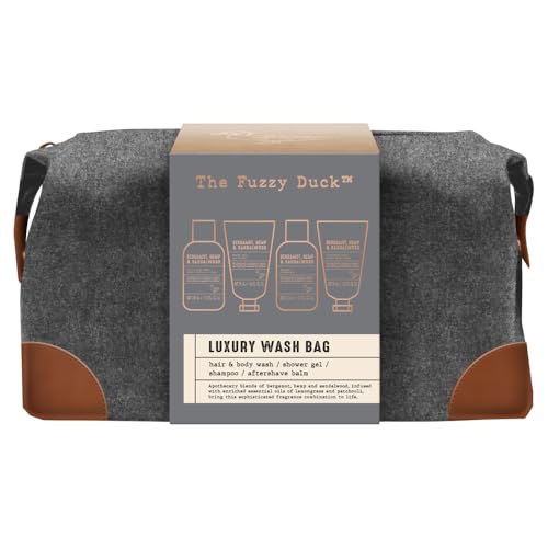 Baylis & Harding The Fuzzy Duck Bergamotte, Hanf & Sandelholz Herren Luxus Kulturbeutel Geschenkset (1 Stück) - Vegan Friendly von Baylis & Harding