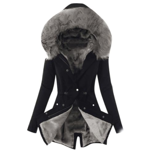 Baymate Winterjacke mit Kapuze Winter Jacke Lange Mäntel Große Größen Damenmantel Parka Lang Steppjacke Winddicht Outdoorjacke Damen Baymate Winterjacke mit Kapuze Winter Jacke Lange Mäntel Große Größen Damenmantel Parka Lang Steppjacke Winddicht Outdoorjacke Damen von Baymate