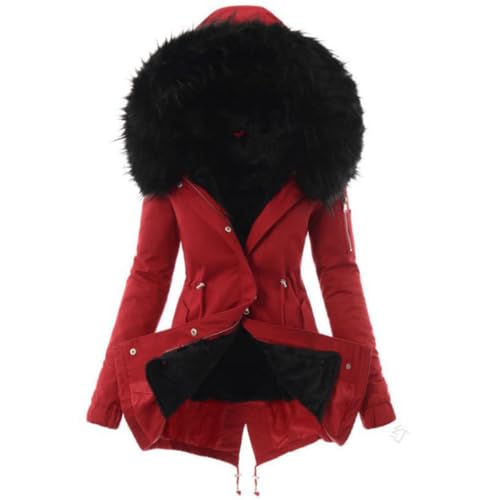 Baymate Winterjacke mit Kapuze Winter Jacke Lange Mäntel Große Größen Damenmantel Parka Lang Steppjacke Winddicht Outdoorjacke Damen Baymate Winterjacke mit Kapuze Winter Jacke Lange Mäntel Große Größen Damenmantel Parka Lang Steppjacke Winddicht Outdoorjacke Damen von Baymate