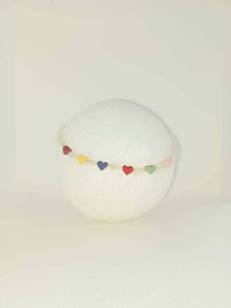 Regenbogen Baby Stirnband Thema Neugeborenen Fotografie Kleines Herz Valentinstag von BayouBeauxPropShop