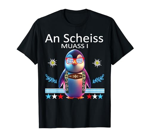 An Scheiß muass i Trachten Herren Grantler Kinder Trachten T-Shirt von Bayrische Dialekt Sprüche Ersatz Trachten Wiesn