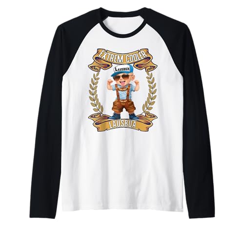 Extrem Cooler Lausbua Herren Trachten Kinder Tracht Raglan Extrem Cooler Lausbua Herren Trachten Kinder Tracht Raglan von Bayrischer Lausbua Lederhose Trachtenshirt Jungs