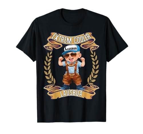 Extrem Cooler Lausbua Herren Trachten Kinder Tracht T-Shirt Extrem Cooler Lausbua Herren Trachten Kinder Tracht T-Shirt von Bayrischer Lausbua Lederhose Trachtenshirt Jungs