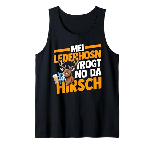 Herren Lederhosn Hirsch Oktoberfest Tank Top Herren Lederhosn Hirsch Oktoberfest Tank Top von Bayrisches Volksfest Oktoberfest