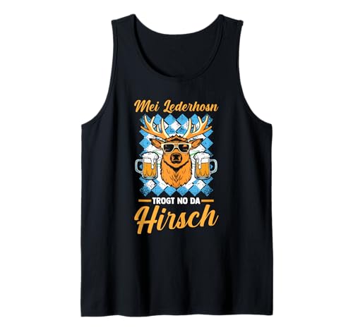 Herren Lederhosn Hirsch Oktoberfest Tank Top Herren Lederhosn Hirsch Oktoberfest Tank Top von Bayrisches Volksfest Oktoberfest