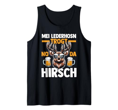Herren Lederhosn Hirsch Oktoberfest Tank Top Herren Lederhosn Hirsch Oktoberfest Tank Top von Bayrisches Volksfest Oktoberfest