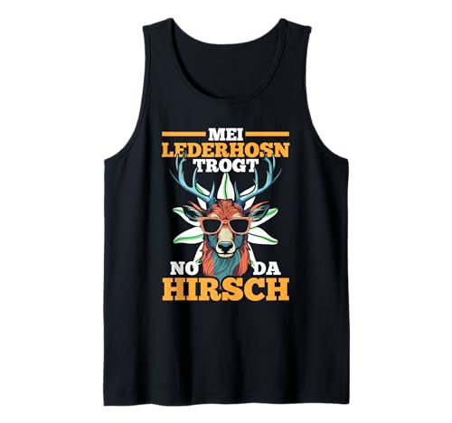 Herren Lederhosn Hirsch Oktoberfest Tank Top Herren Lederhosn Hirsch Oktoberfest Tank Top von Bayrisches Volksfest Oktoberfest