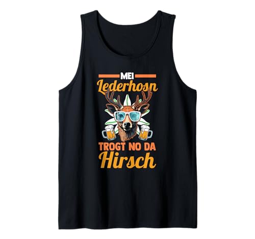 Herren Lederhosn Hirsch Oktoberfest Tank Top Herren Lederhosn Hirsch Oktoberfest Tank Top von Bayrisches Volksfest Oktoberfest
