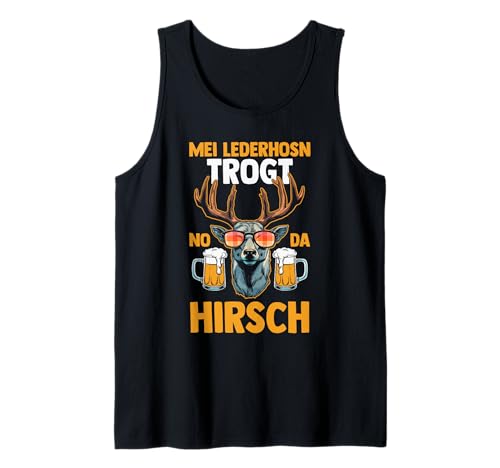 Herren Lederhosn Hirsch Oktoberfest Tank Top Herren Lederhosn Hirsch Oktoberfest Tank Top von Bayrisches Volksfest Oktoberfest