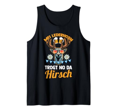 Herren Lederhosn Hirsch Oktoberfest Tank Top Herren Lederhosn Hirsch Oktoberfest Tank Top von Bayrisches Volksfest Oktoberfest