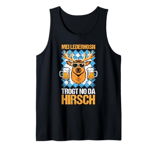 Herren Lederhosn Hirsch Oktoberfest Tank Top Herren Lederhosn Hirsch Oktoberfest Tank Top von Bayrisches Volksfest Oktoberfest