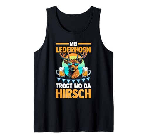 Herren Lederhosn Hirsch Oktoberfest Tank Top Herren Lederhosn Hirsch Oktoberfest Tank Top von Bayrisches Volksfest Oktoberfest