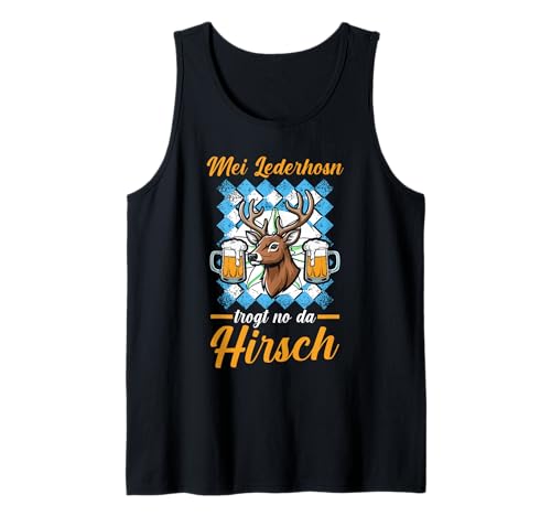 Herren Lederhosn Hirsch Oktoberfest Tank Top Herren Lederhosn Hirsch Oktoberfest Tank Top von Bayrisches Volksfest Oktoberfest