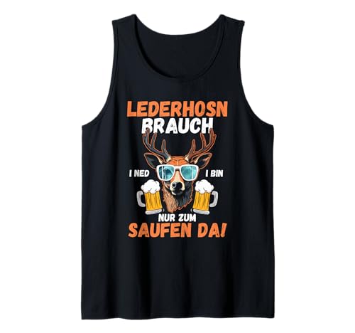 Herren Lederhosn Hirsch Oktoberfest Tank Top Herren Lederhosn Hirsch Oktoberfest Tank Top von Bayrisches Volksfest Oktoberfest