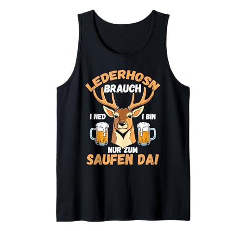 Herren Lederhosn Hirsch Oktoberfest Tank Top Herren Lederhosn Hirsch Oktoberfest Tank Top von Bayrisches Volksfest Oktoberfest
