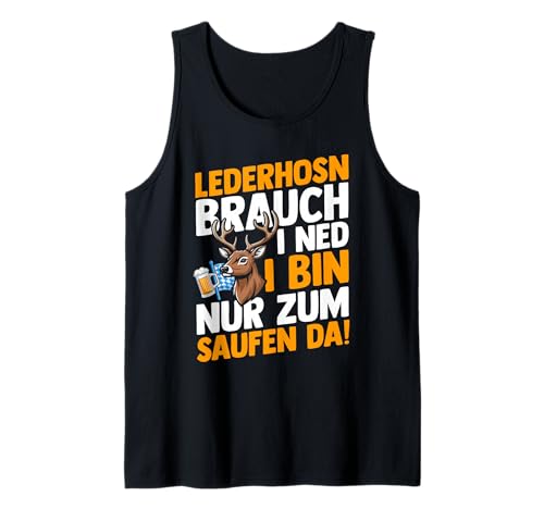 Herren Lederhosn Hirsch Oktoberfest Tank Top Herren Lederhosn Hirsch Oktoberfest Tank Top von Bayrisches Volksfest Oktoberfest