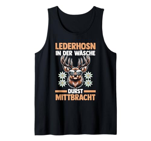 Herren Lederhosn Hirsch Oktoberfest Tank Top Herren Lederhosn Hirsch Oktoberfest Tank Top von Bayrisches Volksfest Oktoberfest