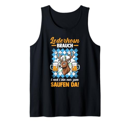 Herren Lederhosn Hirsch Oktoberfest Tank Top Herren Lederhosn Hirsch Oktoberfest Tank Top von Bayrisches Volksfest Oktoberfest
