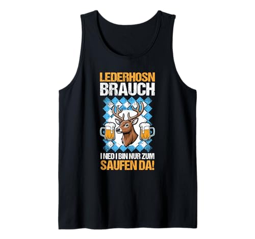 Herren Lederhosn Hirsch Oktoberfest Tank Top Herren Lederhosn Hirsch Oktoberfest Tank Top von Bayrisches Volksfest Oktoberfest