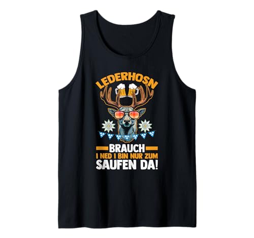 Herren Lederhosn Hirsch Oktoberfest Tank Top Herren Lederhosn Hirsch Oktoberfest Tank Top von Bayrisches Volksfest Oktoberfest
